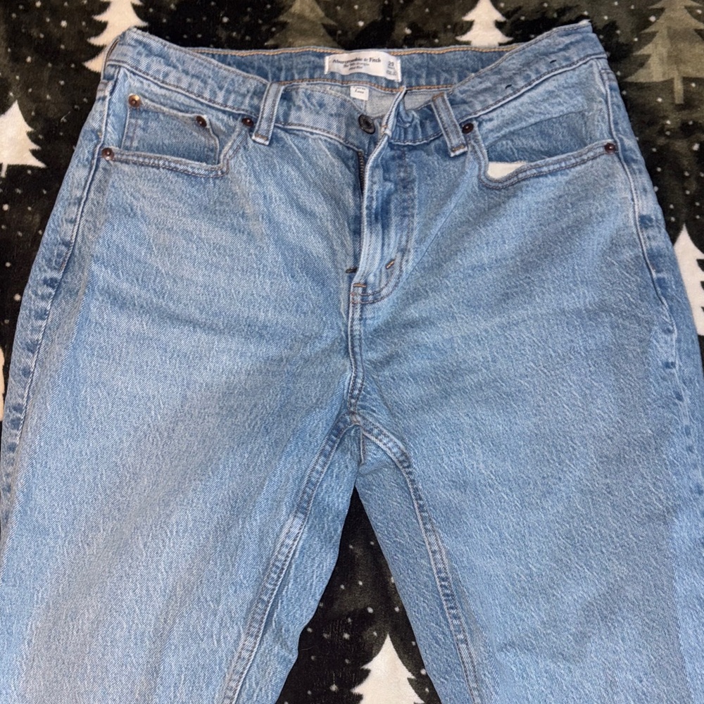 Abercrombie & Fitch Light Blue Straight Leg Jeans